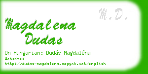 magdalena dudas business card